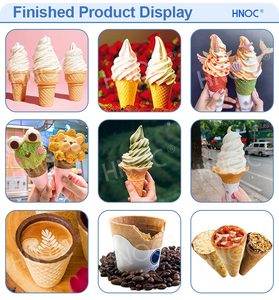 Hnoc ăn được Biscuit Coffe cup Maker Máy tự động Ice Cream Waffle Cone làm cho máy Ấn Độ - Product Image 6