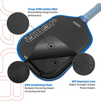 Honolulu J6CR Wärmepressgepresster High-Bounce 5. Generation Schaumkern CFC Carbon 230g 16mm Dicke Pickleball-Schläger