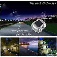 Borne de signalisation routière solaire IP68 avec LED intégrée, réflecteur prismatique haute intensité et distance visuelle de 800 m