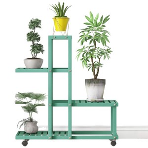Estante moderno minimalista de hierro para plantas, estante de almacenamiento multifuncional para macetas de interior, diseño rectangular - Product Image 3