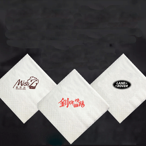 Rounuo fabrik logo bedruckte papier serviette, 2 lagen - Product Image 5