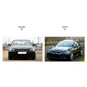 Kit Carrosserie <span class=keywords><strong>M3</strong></span> M4 Révisé Fibre de Carbone + PP, Embout d'Échappement Haute Qualité pour <span class=keywords><strong>Pare</strong></span>-chocs BMW Série 3 <span class=keywords><strong>E90</strong></span> E92 E93 2005-2012 - Product Image 5