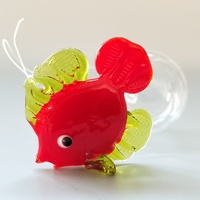 DIY Coloré Cristal Petit Animal Statue Figurines Accessoires Faits À La Main Décoration Verre Décoration Océan Bulle Poisson