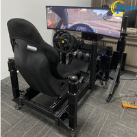 Kaimi Nouveauté Machine de jeu de course automobile de réalité virtuelle Simulateur dynamique Écran incurvé Machine de conduite à mouvement Équipement VR
