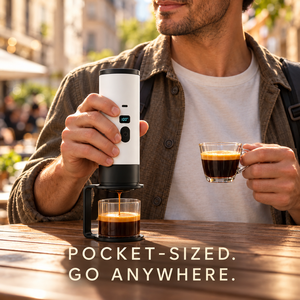 Machine à expresso portable 3 en 1, rechargeable par USB, auto-chauffante, compatible avec les capsules, les dosettes ESE et le café moulu, pour le camping et les voyages, OEM ODM - Product Image 3