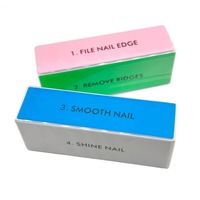 Mini lime à ongles jetable à 4 faces, bloc éponge de ponçage doux carré pour le polissage artistique, outil de ponçage des ongles