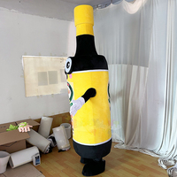 Costume de mascotte XL personnalisable en peluche de marque Sauce Soja pour une promotion marketing et événementielle impactante