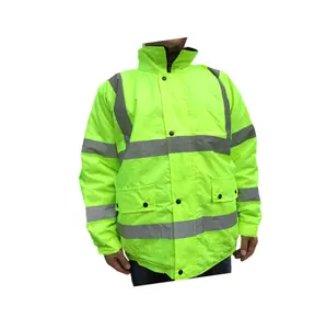ANSI 107 & EN ISO 20471 Class 3 Workwear Winter Reflective Coat Security Jacket