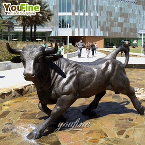 Tượng Bò Tây Ban Nha Bằng Đồng Kích Thước Cuộc Sống Trang Trí Công Viên Vườn Ngoài Trời - Product Image 5