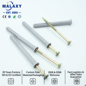 MalaxyWholesale Produits Personnalisés Vis à Expander en Nylon pour Maçonnerie et Béton, Chevilles à Percer, Vis <span class=keywords><strong>d</strong></span>'Expansion en Plastique - Product Image 2