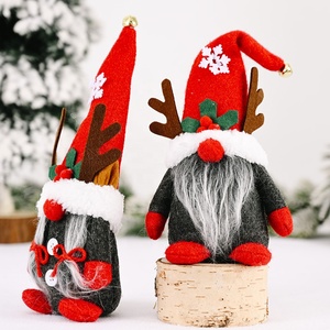 HB-959 statuina rossa svedese Tomte Santa scandinava Mr e Mrs Christmas Gnomes peluche - Product Image 3