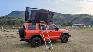 Tente de toit rigide semi-automatique en tissu Oxford, tente de camping pour voiture, type coquille - Product Image 4