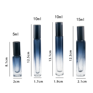 Sản xuất bán buôn chăm sóc cá nhân rỗng vòng màu xanh đậm <span class=keywords><strong>5</strong></span> 10 15ml nước hoa chai thủy tinh - Product Image 6