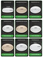Assiettes de présentation rondes modernes en amidon de maïs, jetables, compostables, écologiques, multi-tailles, pour la rentrée scolaire, vente en gros