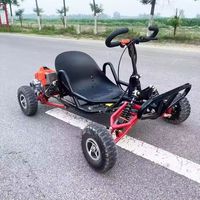 Kart de course 90cc 2 temps, 35 km/h, buggy drift, capacité de charge de 180 kg, kart de course en plein air pour enfants et adultes