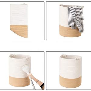 <span class=keywords><strong>Cesta</strong></span> de Almacenamiento <span class=keywords><strong>Plegable</strong></span> Moderna de Cuerda de Algodón para el Hogar, Organizador para <span class=keywords><strong>Ropa</strong></span> y Juguetes, en Promoción - Product Image 2