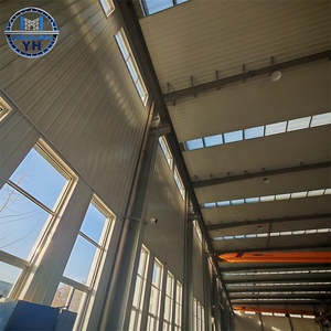 Kits de Naves Prefabricadas de Metal, Estructura de Acero, Almacén, Cochera, Garaje, Cobertizo, Granja, Taller, Planta, Centro Comercial, Salón, Escuela, Panel Sándwich - Product Image 1