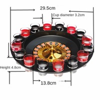 Tout nouveau jeu de Roulette à boire russe de haute qualité ensemble de boissons en acrylique avec 16 tasses en verre