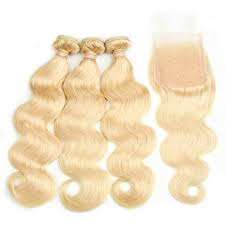 613 Blonde Extensions de Cheveux Humains Indien Vierge Temple Bundles de Cheveux Humains Top Qualité 12A Grade Cheveux Ondulés Naturels - Product Image 3