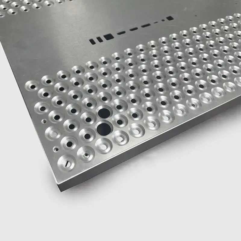 Carcasa de aluminio Cnc, carcasa de procesamiento empotrado, Led, superficie ancha, perfil de caja de luz