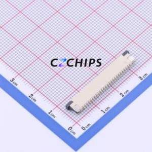 FPC-1.0AX-26PWBH25 FFC/FPC Connector SMD,P=1.0mm Connector Drawer Type Bottom Contact 26P 1mm - Product Image 2