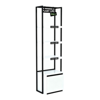 Meuble de présentation vertical en métal pour produits de soin, étagère à cosmétiques multi-niveaux avec compartiment de rangement inférieur