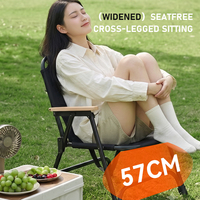 Chaise de camping pliable personnalisée OEM avec motif, cadre en acier carbone épaissi, tissu respirant, chaise de pique-nique pour les voyages en plein air