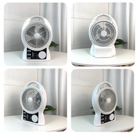 Ventilateur solaire de bureau 8 pouces, ventilateur de table portable rechargeable avec Bluetooth, radio FM, USB, MP3 pour la maison, le bureau, l'extérieur, le jardin