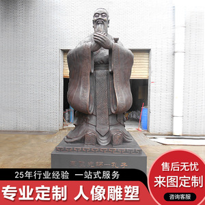 Bronze Confucius Statue HX622 Outdoor Garden Floor Mount Historical Figure Sculpture - Product Image 5