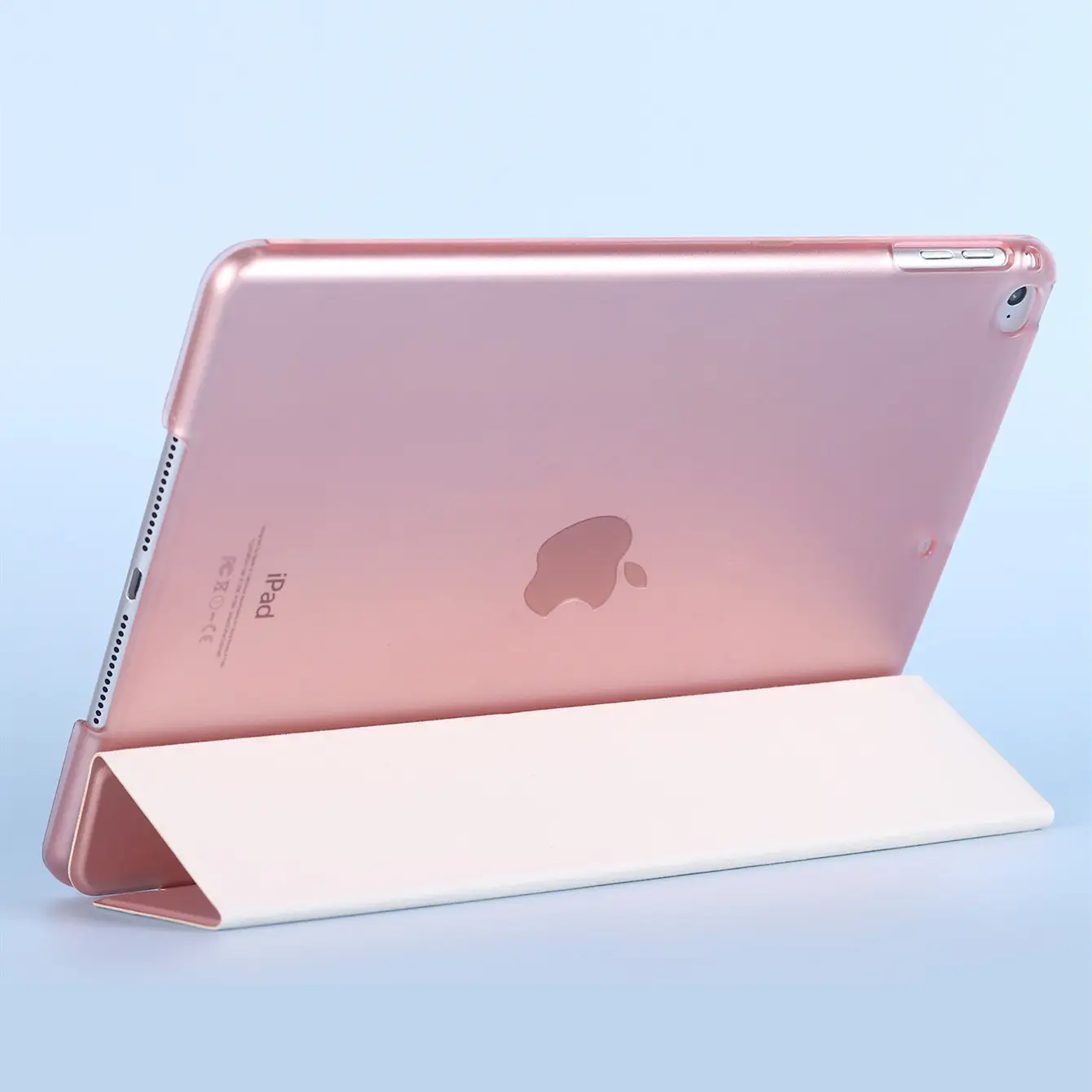 Stocks For iPad Air 3 2019 (10.5 inch) Trifold Smart case Soft PU front Cover with Hard PC Back Cover Shockproof