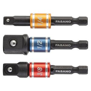 Fasano Hex Bit Adapter 1/4 1/2 3/8 Inch Drive <b>Socket</b> Wrench <b>Extension</b> Auto Repair Tool - Product Image 1