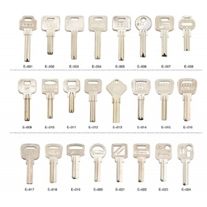 กุญแจแม่เหล็กโลหะขายส่ง กุญแจพลาสติกเปล่าแบบมีลวดลาย กุญแจล็อคห้อง - Product Image 2