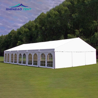 Tente d'Exposition Extérieure de Luxe Grande en PVC Blanc pour Entrepôt Commercial, Chapiteau de Mariage, Fête et Événements d'Église