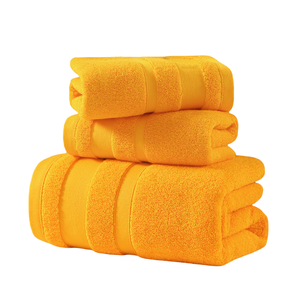 100% coton 32S forgeage épaissir ensemble de serviettes douche gant de toilette salle de bain maison hôtel serviettes de bain en gros - Product Image 1