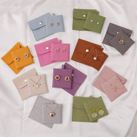 Sac d'emballage de bijoux en microfibre avec Logo imprimé personnalisé pour boucles d'oreilles et colliers