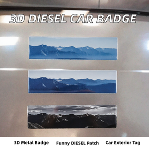 Emblème de voiture 3D en métal personnalisé, autocollant de carrosserie automobile, argent rouge pour camion, moto - Product Image 2