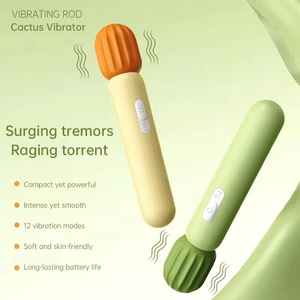 Nuevo Vibrador Femenino con 12 Frecuencias de Vibración, Apariencia de Cactus, Material de Silicona, Recargable por USB, 100% Impermeable, Real - Product Image 2