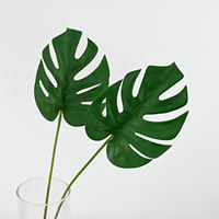 Feuille artificielle Monstera en promotion, grande taille 56 cm, en forme de carapace de tortue, en PE, pour la décoration de la maison, de mariages et de fêtes