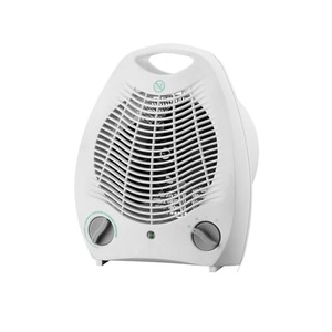 Ventilateur électrique 2000w, thermostat réglable, 2 puissances, 3 fonctions, système de sécurité, 29,5x21,9x13,1 cm, idéal - Product Image 1