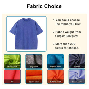 Camiseta de Punto de Algodón 100% de Alta Calidad, Anti-Pilling, Gruesa, Básica, Talla Grande, Moda para Hombre y Mujer, Color Sólido 220 - Product Image 4