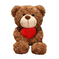 Fabricant en gros d'ours en peluche personnalisés, créez votre propre jouet en peluche, ours en peluche mignon et doux, ours en peluche en forme de cœur, vente en gros pour enfants