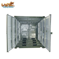 Ensemble de mini-conteneurs maritimes portables en acier Corten sur mesure, 4, 5, 6, 7, 8, 9 pieds