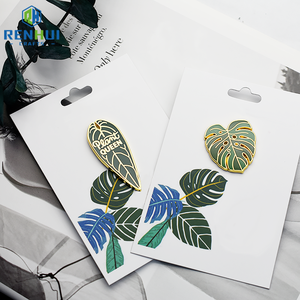 Custom Made Cute <span class=keywords><strong>Leaf</strong></span> Metall Anstecknadeln Herstellung <span class=keywords><strong>Pin</strong></span> Custom ized Soft Emaille <span class=keywords><strong>Pin</strong></span> für Kleidung Dekoration - Product Image 5