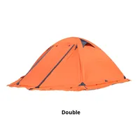 Tente de camping professionnelle à double couche pour trois saisons, imperméable et coupe-vent, avec poteaux en aluminium, pour la randonnée, l'alpinisme et la neige