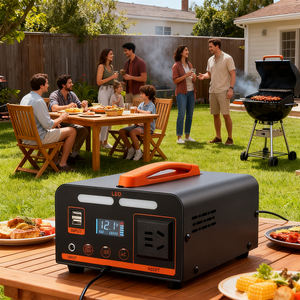 Estación de Energía Portátil de Litio Ternario, Onda Sinusoidal Modificada, Salida de CA 220V, 3 Puertos de CC, Entrada Solar de 200W, Más de 2500 Ciclos - Product Image 2