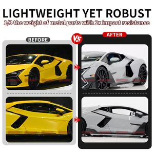 Jupes latérales pour Lamborghini Revuelto style MSY en fibre de carbone sèche, accessoires automobiles - Product Image 2