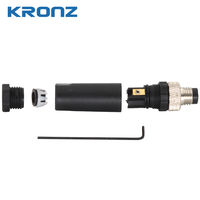 Connecteur d'Aviation Étanche KRONZ M8 3P 4P Mâle-Femelle IP67, Prise Circulaire pour Câble de Capteur, Blindage Métallique, Qualité Industrielle