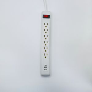 Multiprise de type américain de haute qualité avec <span class=keywords><strong>6</strong></span> prises pour rallonge d'appareils ménagers et de bureau - Product Image 1