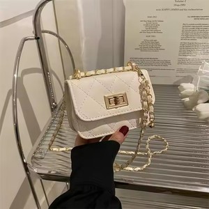 2025 Factory Wholesale Ladies Leather <b>Handbags</b> Retro Embroidery Small Clutches <b>Gold</b> Chain PVC Zipper Fashionable Designer Summer - Product Image 2