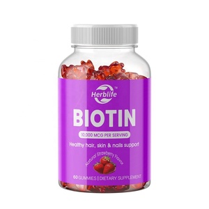 Vitaminas y Suplementos de Venta Caliente OEM ODM, Gomitas de Biotina de 10000mcg para Cabello, Piel y Uñas Saludables - Product Image 1
